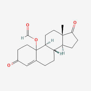 molecular formula C19H24O4 B1202261 10beta-Hydroxy-4-estrene-3,17-dione formate CAS No. 82183-64-0