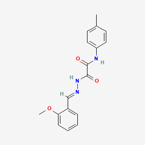 2-(2-(2-Methoxybenzylidene)hydrazino)-N-(4-methylphenyl)-2-oxoacetamide