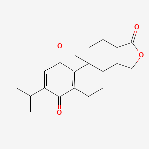 molecular formula C20H22O4 B1202272 三羟基曲尼酮 CAS No. 81478-15-1