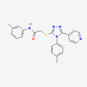 N-(3-methylphenyl)-2-{[4-(4-methylphenyl)-5-(pyridin-4-yl)-4H-1,2,4-triazol-3-yl]sulfanyl}acetamide