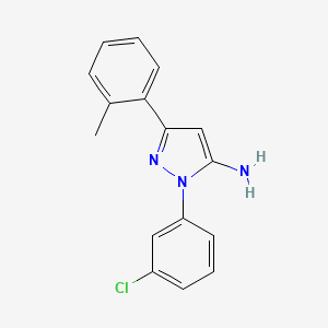 1-(3-Chlorophenyl)-3-O-tolyl-1H-pyrazol-5-amine