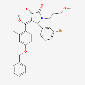 4-[4-(Benzyloxy)-2-methylbenzoyl]-5-(3-bromophenyl)-3-hydroxy-1-(3-methoxypropyl)-1,5-dihydro-2H-pyrrol-2-one