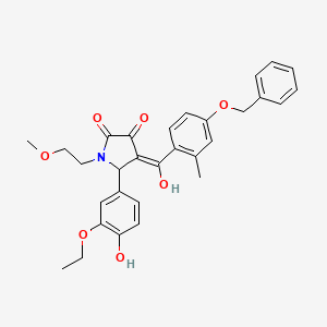 4-(4-(Benzyloxy)-2-methylbenzoyl)-5-(3-ethoxy-4-hydroxyphenyl)-3-hydroxy-1-(2-methoxyethyl)-1H-pyrrol-2(5H)-one