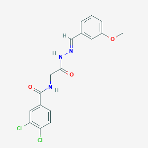 3,4-Dichloro-N-(2-(2-(3-methoxybenzylidene)hydrazino)-2-oxoethyl)benzamide