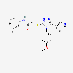 N-(3,5-dimethylphenyl)-2-{[4-(4-ethoxyphenyl)-5-(pyridin-3-yl)-4H-1,2,4-triazol-3-yl]sulfanyl}acetamide