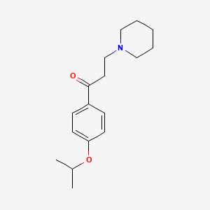 molecular formula C17H25NO2 B1202300 3-(1-Piperidinyl)-1-(4-propan-2-yloxyphenyl)-1-propanone 