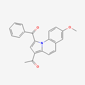 molecular formula C22H17NO3 B12023006 1-(1-Benzoyl-7-methoxypyrrolo[1,2-a]quinolin-3-yl)ethanone CAS No. 618443-84-8