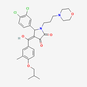 5-(3,4-dichlorophenyl)-3-hydroxy-4-(4-isobutoxy-3-methylbenzoyl)-1-[3-(4-morpholinyl)propyl]-1,5-dihydro-2H-pyrrol-2-one