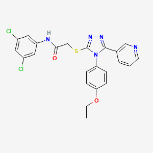 N-(3,5-dichlorophenyl)-2-{[4-(4-ethoxyphenyl)-5-(pyridin-3-yl)-4H-1,2,4-triazol-3-yl]sulfanyl}acetamide