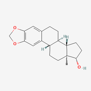molecular formula C19H24O3 B1202306 2-Hydroxyestradiol 2,3-methylene ether CAS No. 53586-37-1