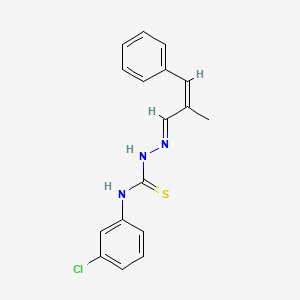 2-Methyl-3-phenylacrylaldehyde N-(3-chlorophenyl)thiosemicarbazone