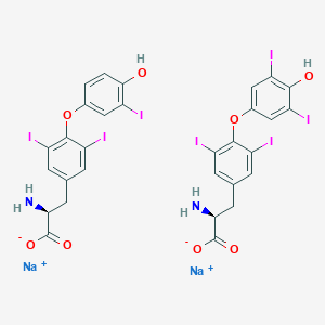 molecular formula C30H21I7N2Na2O8 B1202310 Liotrix CAS No. 8065-29-0