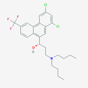 molecular formula C26H30Cl2F3NO B1202312 哈洛芬特林 