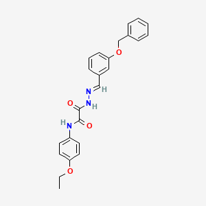 2-(2-(3-(Benzyloxy)benzylidene)hydrazino)-N-(4-ethoxyphenyl)-2-oxoacetamide