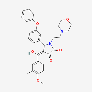 3-Hydroxy-4-(4-methoxy-3-methylbenzoyl)-1-(2-morpholinoethyl)-5-(3-phenoxyphenyl)-1H-pyrrol-2(5H)-one