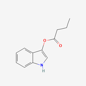 molecular formula C12H13NO2 B1202316 1H-Indol-3-yl butyrate CAS No. 4346-15-0