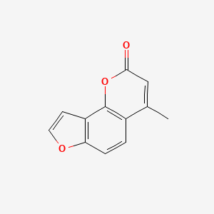 molecular formula C12H8O3 B1202317 4-Methylangelicin CAS No. 6457-92-7