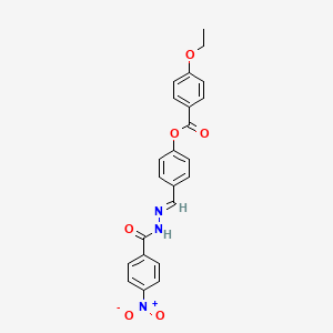 4-(2-(4-Nitrobenzoyl)carbohydrazonoyl)phenyl 4-ethoxybenzoate