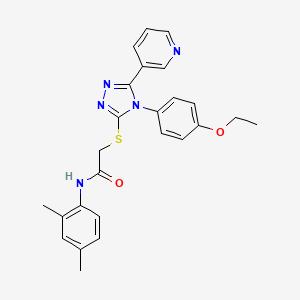 N-(2,4-dimethylphenyl)-2-{[4-(4-ethoxyphenyl)-5-(pyridin-3-yl)-4H-1,2,4-triazol-3-yl]sulfanyl}acetamide