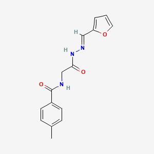 N-(2-(2-(Furan-2-ylmethylene)hydrazinyl)-2-oxoethyl)-4-methylbenzamide