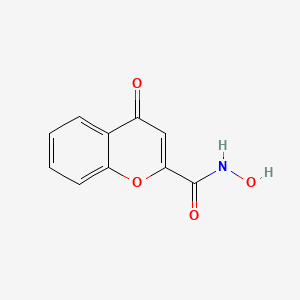 molecular formula C10H7NO4 B1202335 Chromone-2-carbohydroxamic acid CAS No. 27455-32-9