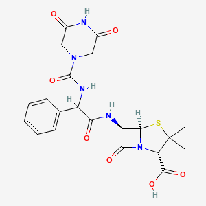molecular formula C21H23N5O7S B1202345 Desethylpiperacillin CAS No. 59703-78-5