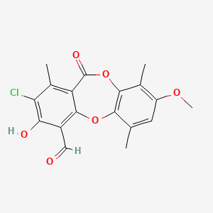 molecular formula C18H15ClO6 B1202347 潘那林 CAS No. 55609-84-2