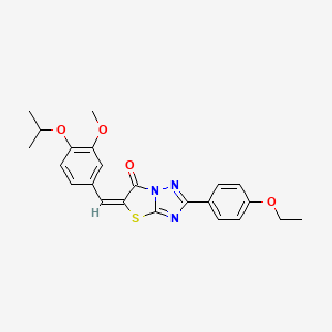 (5E)-2-(4-Ethoxyphenyl)-5-(4-isopropoxy-3-methoxybenzylidene)[1,3]thiazolo[3,2-B][1,2,4]triazol-6(5H)-one