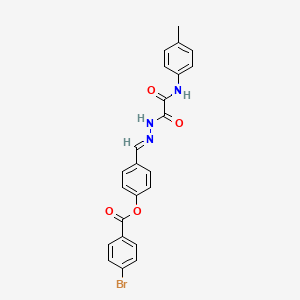 4-(2-(Oxo(4-toluidino)acetyl)carbohydrazonoyl)phenyl 4-bromobenzoate