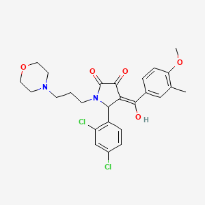 5-(2,4-dichlorophenyl)-3-hydroxy-4-(4-methoxy-3-methylbenzoyl)-1-[3-(4-morpholinyl)propyl]-1,5-dihydro-2H-pyrrol-2-one