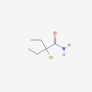 B1202371 2-Bromo-2-ethylbutyramide CAS No. 511-70-6