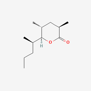 molecular formula C12H22O2 B1202375 Invictolide CAS No. 103619-04-1