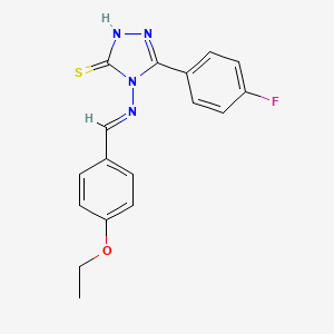 4-((4-Ethoxybenzylidene)amino)-5-(4-fluorophenyl)-4H-1,2,4-triazole-3-thiol