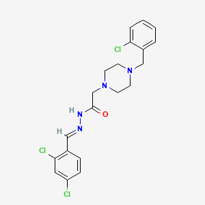 2-[4-(2-chlorobenzyl)piperazin-1-yl]-N'-[(E)-(2,4-dichlorophenyl)methylidene]acetohydrazide