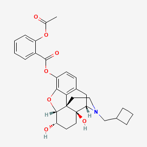molecular formula C30H33NO7 B1202381 Nalbuphine 3-acetylsalicylate CAS No. 89066-69-3