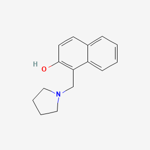 molecular formula C15H17NO B1202387 1-(1-Pyrrolidinylmethyl)-2-naphthol CAS No. 75098-56-5
