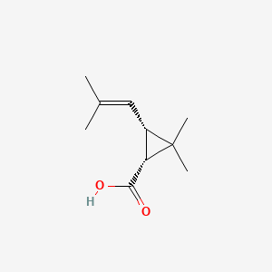 molecular formula C10H16O2 B1202389 (+)-顺式菊酸 CAS No. 2935-23-1