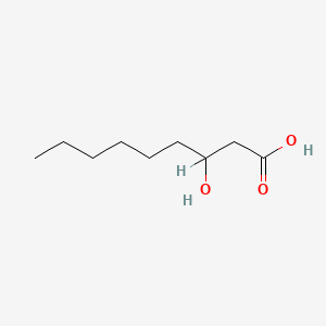 molecular formula C9H18O3 B1202390 3-羟基壬酸 CAS No. 33796-87-1