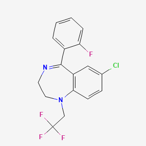 molecular formula C17H13ClF4N2 B1202391 Fletazepam CAS No. 34482-99-0