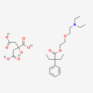 molecular formula C26H41NO10 B1202395 Oxeladin citrate CAS No. 52432-72-1