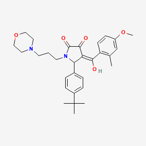 5-(4-Tert-butylphenyl)-3-hydroxy-4-(4-methoxy-2-methylbenzoyl)-1-[3-(4-morpholinyl)propyl]-1,5-dihydro-2H-pyrrol-2-one