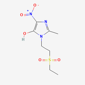 B1202409 Ethyl 2-(5-hydroxy-2-methyl-4-nitro-1-imidazolyl)ethylsulfone CAS No. 96740-74-8