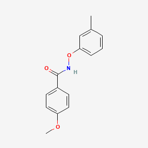 B1202412 4-Methoxy-n-(3-methylphenoxy)benzamide CAS No. 98242-56-9