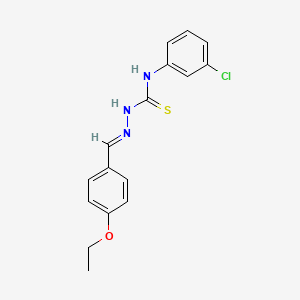 4-Ethoxybenzaldehyde N-(3-chlorophenyl)thiosemicarbazone