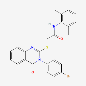 2-{[3-(4-bromophenyl)-4-oxo-3,4-dihydroquinazolin-2-yl]sulfanyl}-N-(2,6-dimethylphenyl)acetamide