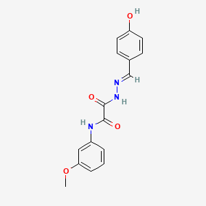 N'-[(E)-(4-hydroxyphenyl)methylideneamino]-N-(3-methoxyphenyl)oxamide