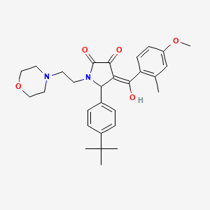 5-(4-tert-butylphenyl)-3-hydroxy-4-(4-methoxy-2-methylbenzoyl)-1-[2-(4-morpholinyl)ethyl]-1,5-dihydro-2H-pyrrol-2-one