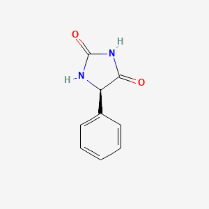 molecular formula C9H8N2O2 B1202445 (5R)-5-苯基咪唑烷-2,4-二酮 CAS No. 41807-35-6