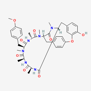 (1R,4S,7S,10S,13R,16R)-24-hydroxy-10-[(4-methoxyphenyl)methyl]-4,7,9,13,15,29-hexamethyl-22-oxa-3,6,9,12,15,29-hexazatetracyclo[14.12.2.218,21.123,27]tritriaconta-18,20,23,25,27(31),32-hexaene-2,5,8,11,14,30-hexone