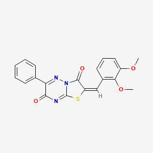 2-(2,3-Dimethoxybenzylidene)-6-phenyl-2H-thiazolo[3,2-b][1,2,4]triazine-3,7-dione